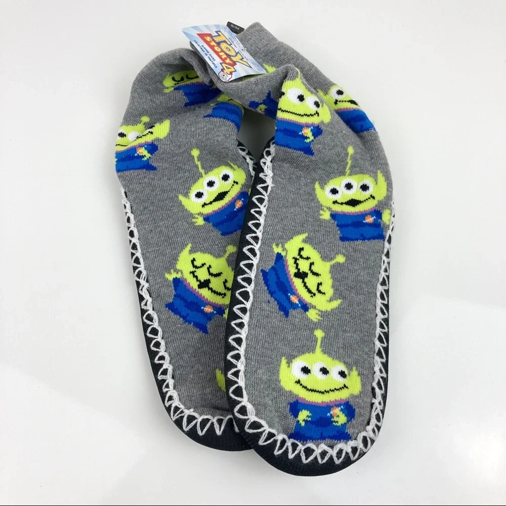 Toy Story Kids Slipper Socks Padded Footbed Size 5-7.5 Small/Medium NWT